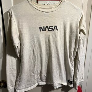 NASA White Long Sleeve Shirt